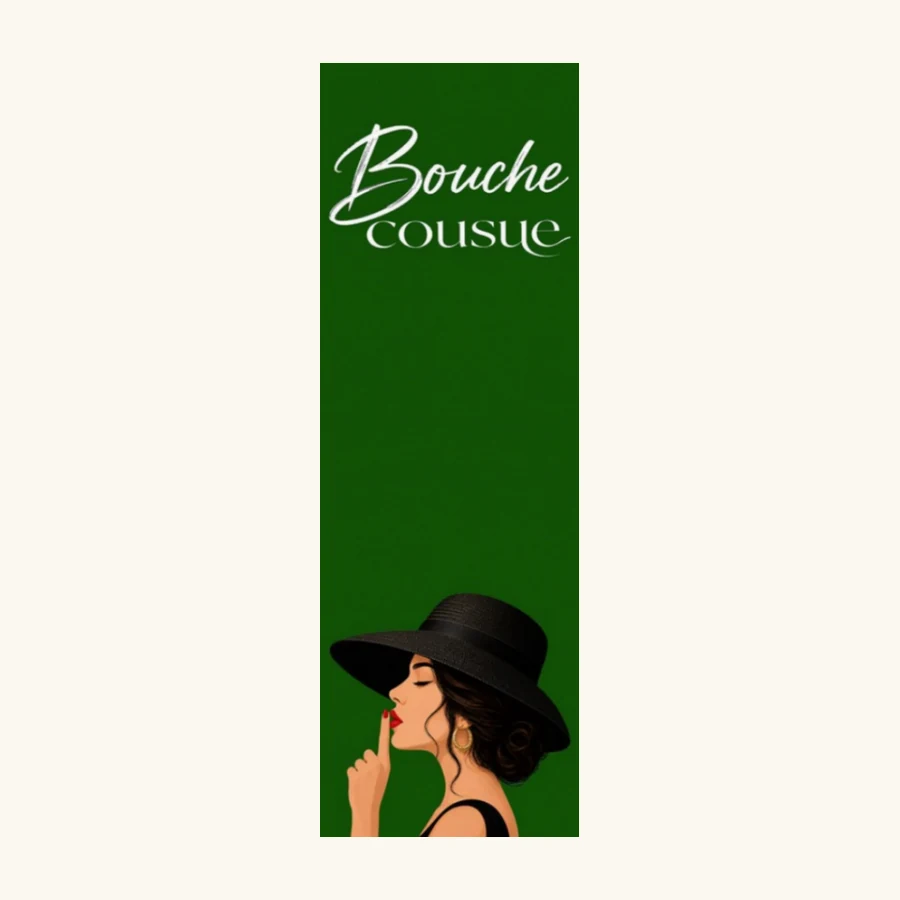 Le marque-page Bouche cousue, recto