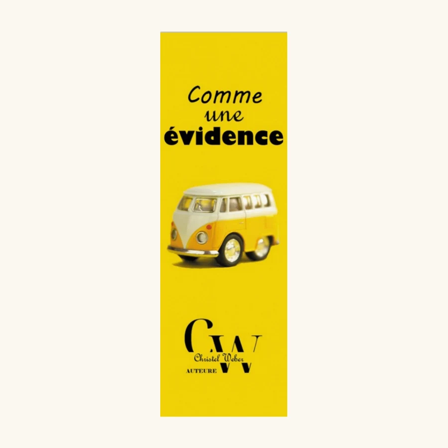 Le marque-page Comme une évidence, recto