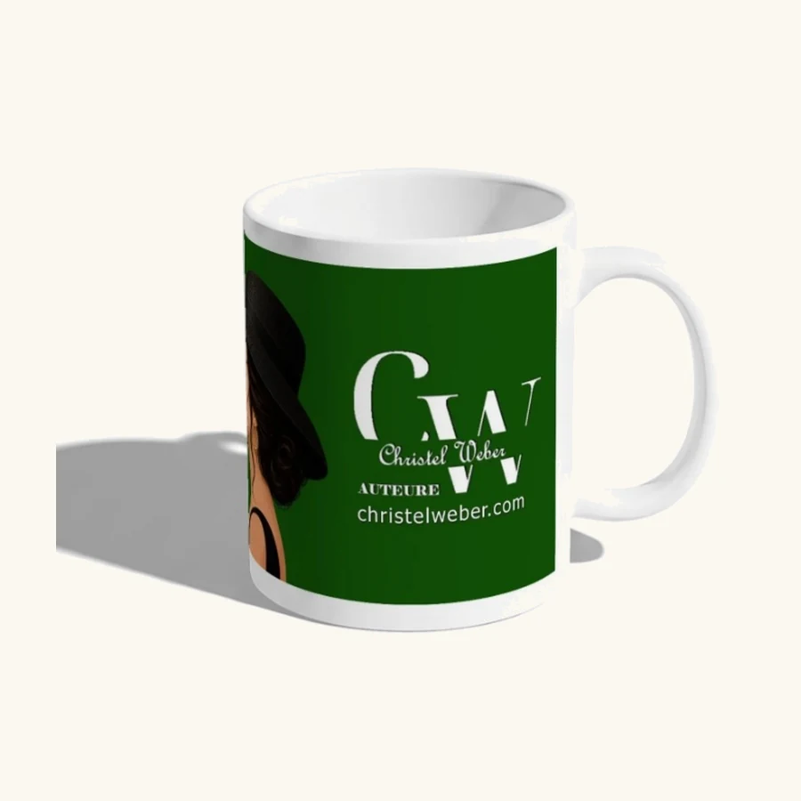 Le mug Bouche cousue, côté logo